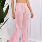 MARINA WEST SWIM Take Me To The Beach Mesh Ruffle Cover-Up Pants at Bella Road