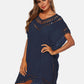 BELLA ROAD Cutout V-Neck Short Sleeve Cover-Up at Bella Road