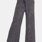 Zenana Hacci cropped pants with drawstring waist and pockets, perfect for a casual and comfy style in soft, cozy fabric.