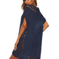 BELLA ROAD Cutout V-Neck Short Sleeve Cover-Up at Bella Road