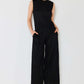 MARINA WEST SWIM Pleated Wide-Leg Pants with Side Pleat Detail at Bella Road