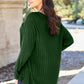 Ribbed Round Neck Long Sleeve Knit Top