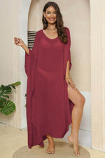 BELLA ROAD V-Neck Three-Quarter Sleeve Cover-Up at Bella Road