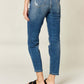 Tummy Control High Waist Slim Judy Blue Jeans for a flattering silhouette, shown from the back.