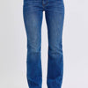 Judy Blue Full Size Run Mid-Rise Bootcut Jeans with Thermal Lining - Dark