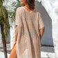 BELLA ROAD Openwork Slit Scoop Neck Cover Up at Bella Road