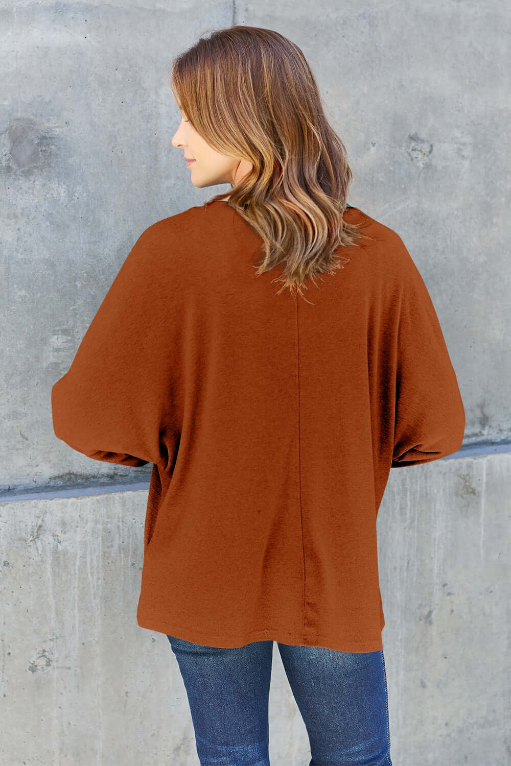 DOUBLE TAKE Full Size Round Neck Long Sleeve T-Shirt at Bella Road