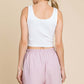 COTTON BLEU High Waist Drawstring Shorts at Bella Road