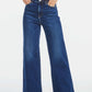 BAYEAS Full Size High Waist Cat's Whisker Wide Leg Jeans at Bella Road