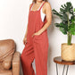 DOUBLE TAKE Wide Leg Overalls with Front Pockets at Bella Road