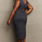 SEW IN LOVE Full Size For The Night Fitted Sleeveless Midi Dress in Black at Bella Road