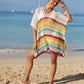 BELLA ROAD Cutout Striped Cover-Up with Tassel at Bella Road