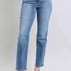 Judy Blue Full Size Run Vintage Wash Thermal Straight Jeans - Medium