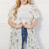 Meadow of Daisies Floral Kimono - Ivory