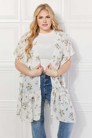 JUSTIN TAYLOR Meadow of Daisies Floral Kimono at Bella Road