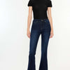 Kancan High Rise Slim Flare Jeans - Dark