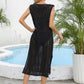 BELLA ROAD Openwork Slit V-Neck Sleeveless Cover Up at Bella Road