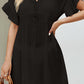 V-Neck Flounce Sleeve Cover-Up Dress