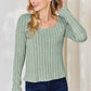 Ribbed Long Sleeve T-Shirt