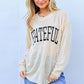 GRATEFUL Long Sleeve Knit Top