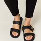 WILD DIVA Velcro Double Strap Slingback Sandals at Bella Road