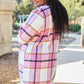 DOUBLE TAKE Full Size Plaid Button Up Lapel Collar Coat at Bella Road