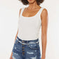 KANCAN Distressed Button Fly Denim Shorts at Bella Road