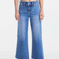 BAYEAS Full Size Raw Hem High Waist Wide Leg Jeans at Bella Road