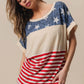 American Flag Theme Short Sleeve T-Shirt