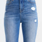 BAYEAS Full Size High Waist Distressed Raw Hew Skinny Jeans at Bella Road