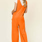 DOUBLE TAKE Full Size Sleeveless Wide Leg Jumpsuit with Pockets at Bella Road