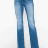 bytos Full Size Distressed High Rise Jeans with Pockets - Medium