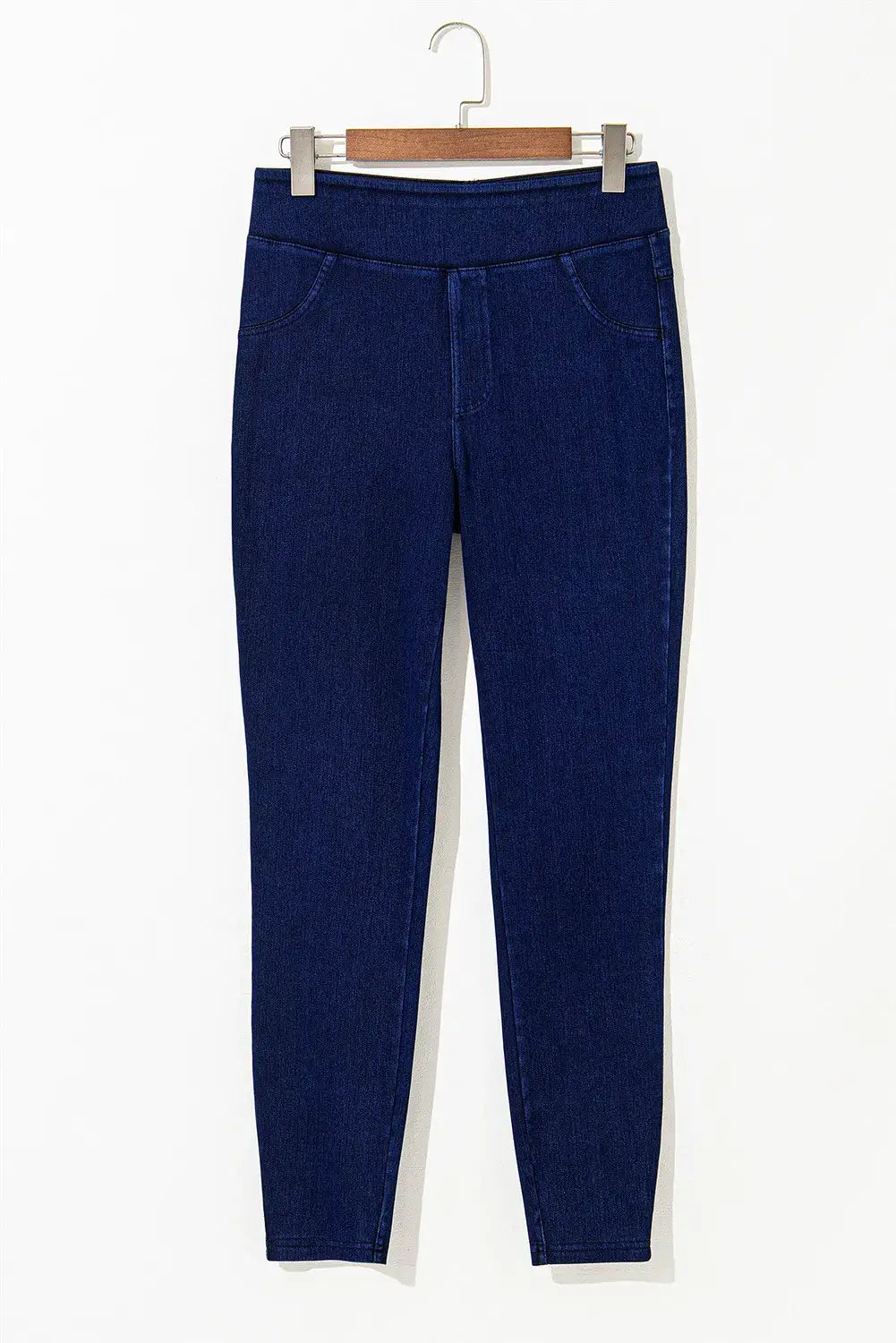 Skinny Jeans with Pockets for Petites in Dark Blue