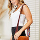 SHOMICO PU Leather Wide Strap Crossbody Bag at Bella Road