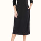 CELESTE Full Size Round Neck Midi Dress at Bella Road