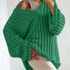 Bella Road V-Neck Long Sleeve Sweater - Green