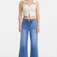 BAYEAS Full Size Raw Hem High Waist Wide Leg Jeans at Bella Road