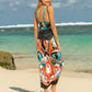 BELLA ROAD Printed Spaghetti Strap Cover Up at Bella Road