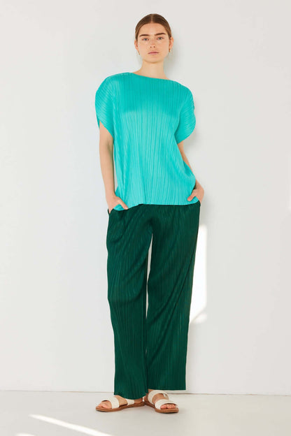 MARINA WEST SWIM Pleated Elastic-Waist Straight Pants at Bella Road