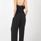 VERY J Pintuck Detail Woven Sleeveless Jumpsuit at Bella Road