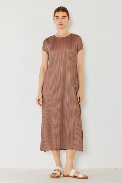 MARINA WEST SWIM Pleated Cap Sleeve A-Line Dress at Bella Road