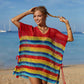 BELLA ROAD Cutout Striped Cover-Up with Tassel at Bella Road