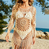 Fringe Detail Cover Up Dress - Cream