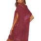 BELLA ROAD Cutout V-Neck Short Sleeve Cover-Up at Bella Road