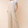 Sleeveless Wide Leg Jumpsuit - Oatmeal