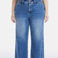 BAYEAS Full Size Raw Hem High Waist Wide Leg Jeans at Bella Road