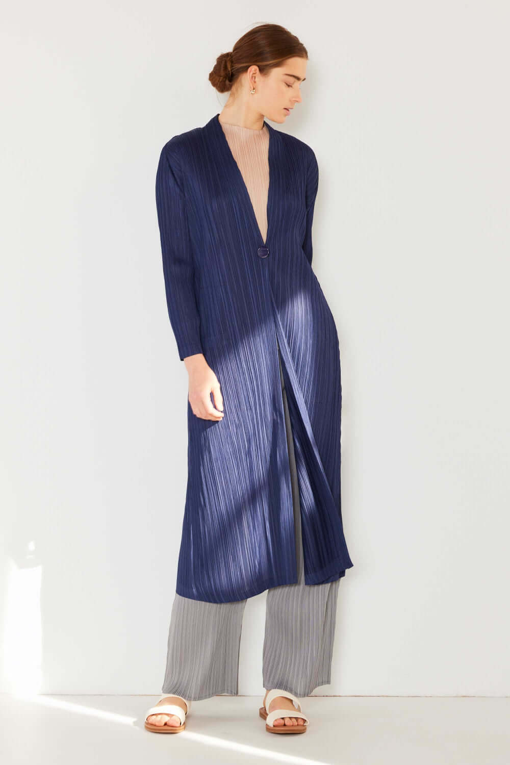 MARINA WEST SWIM Pleated Long Sleeve Cardigan at Bella Road