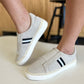 Striped Round Neck Sneakers