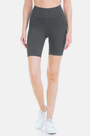 High Waist Active Shorts | Full Size