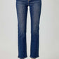 High Waist Straight Jeans by Risen Jeans, offering a flattering fit and versatile styling options with a sleek, polished straight leg silhouette.